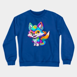 Colorful Wolf Magic Crewneck Sweatshirt